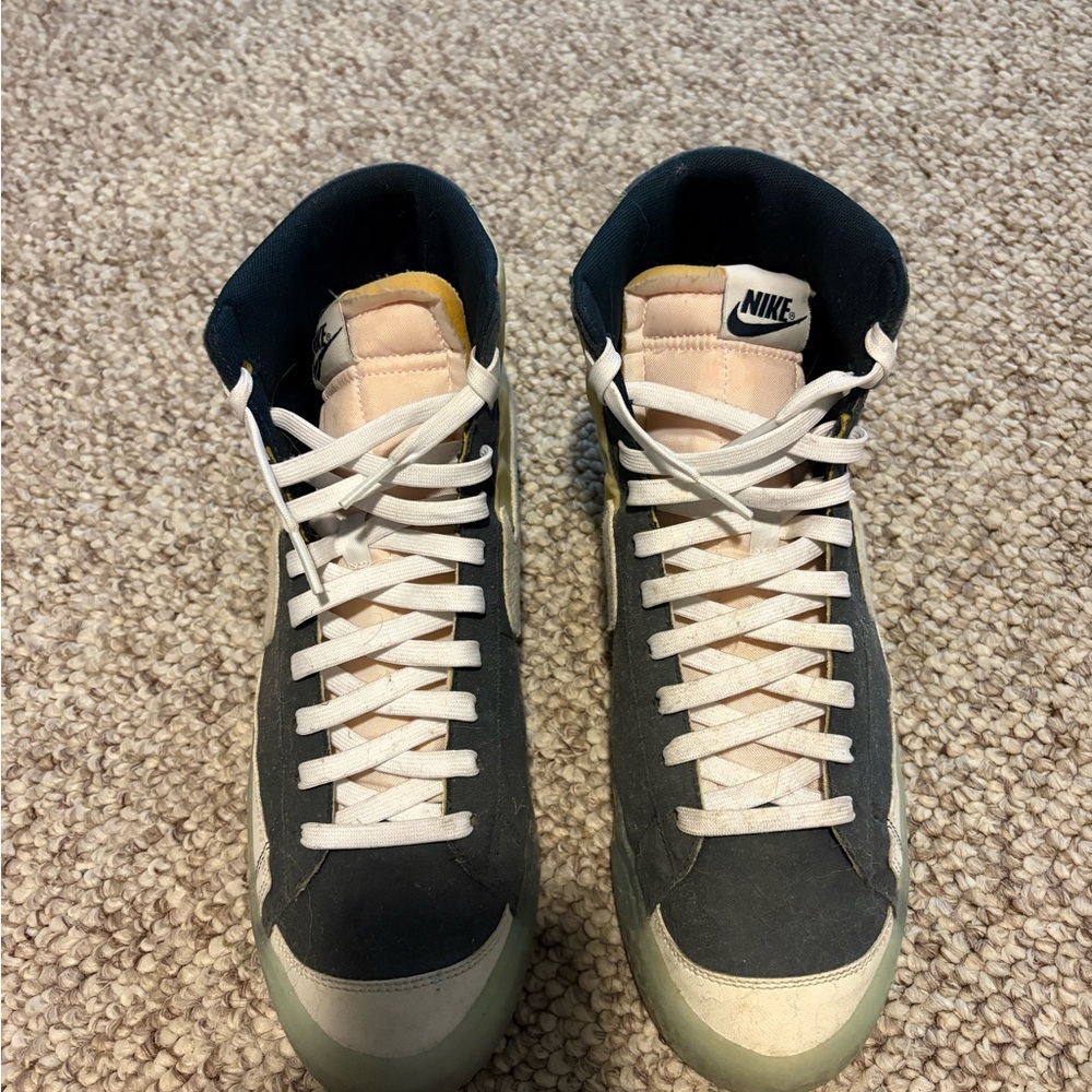 Nike Black and White High-Top Sneakers